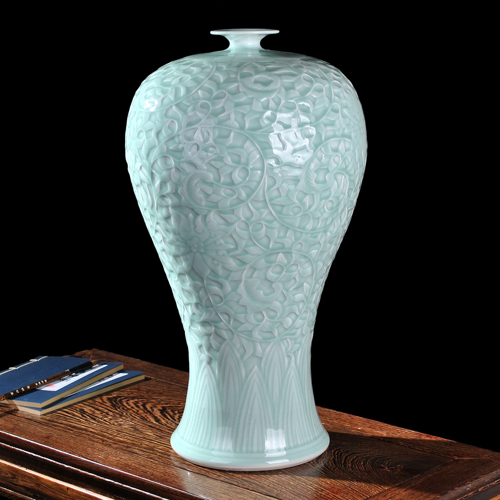 中國風陶瓷花瓶擺件,為單調的家加點情調_文化_網